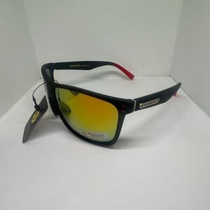 Biohazard Mirrored Sunglasses Men’s UV400 Protection